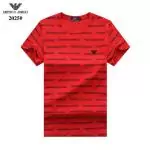 acheter emporio armani ea7 t-shirt cropped armani logo rouge broderie